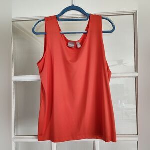 Chico's Coral Sleeveless Layering Tank Size 3 (XL 16-18)